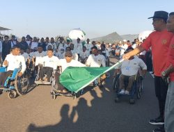 496 Difabele Ikut Fun Run Difabel Sikruit Mandalika HUT Bhayangkara ke-77