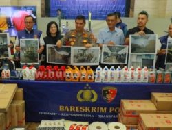 5 Orang Dan Ribuan Oli Palsu Diamankan Bareskrim Polri