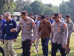 Kapolres Muba Bersama Dirjen Migas Kementrian ESDM Tinjau langsung Sumur Minyak Illegal Milik Masyarakat Yang Terbakar