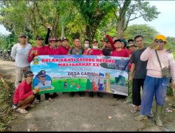 Serda, Osep Abdulah Bhabinsa Desa Cariu Bersama Warga Bersihkan Selokan