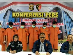 Enam Orang Karyawan Pembiayaan Di Tangkap Subdit II Fismondev Ditreskrimsus Polda Sumsel