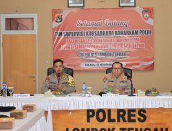 Kapolres Loteng Sambut Kunjungan Tim Supervisi Korsabhara Baharkam Polri