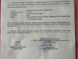 Oknum kades SP3 palingkau sejahtera di polisi kan ,di duga melecehkan media DJ .Com