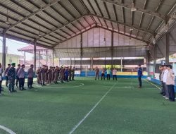 SERDA Yogi Trimelianto Ikuti Apel Pagi Kesiapan Pengamanan Penyaluran Logistik Ke Tiap Desa