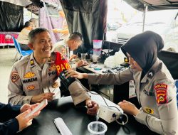 Tim Dokkes Polda Sumsel dan Jajaran Lakukan Patroli Sambang TPS, Berikan Layanan Kesehatan Petugas