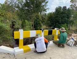 Jembatan Culvert Desa Mekar Jaya Program TMMD Regtas Ke 119 Kodim 1208/Sambas Capai Tahap Finishing