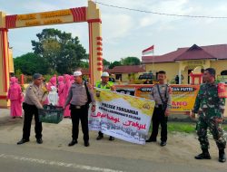 PERSONIL POLSEK TORGAMBA GELAR ACARA PEMBAGIAN TAKJIL DAN BUKA PUASA BERSAMA TOKOH MASYARAKAT CIKAMPAK.