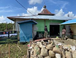 Rehab Masjid Ar Rahman Desa Mekar Jaya Program TMMD Regtas Ke 119 Kodim 1208/Sambas Sudah Memasuki Tahap Finishing