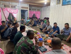 Ungkapkan Rasa Syukur, Bersama Masyarakat Satgas TMMD Regtas Ke 119 Kodim 1208/Sambas Gelar Syukuran