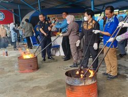 Narkotika Sabu-Sabu sebanyak 1.991 gram dan Ganja sebanyak 20.476,27 Di Musnahkan di BNNP