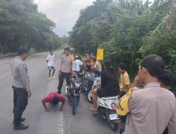 Antisipasi Balap Liar, Anggota Polsek Plampang Lakukan Pengamanan Ngabuburit