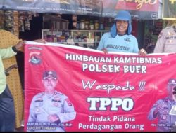 Personel Polsek Buer Berikan Penyuluhan Antisipasi TPPO Kepada Masyarakat