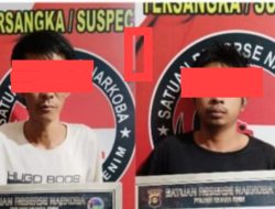 Team Trabas Polsek Gunung Megang Tangkap Para Pelaku Penyalagunan Narkoba di perlintasan rel kereta api