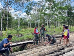 Program TMMD Sudah Di Tutup, Manfaat Pembangunan Sudah Di Rasakan Masyarakat Dan Anak- Anak Desa Mekar Jaya