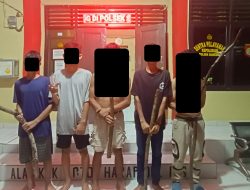 Akan Gelar Aksi Tawuran 5 Remaja di Amankan Polsek Semendo