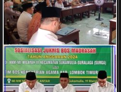 KKM III Wilayah Syurga gelar Sosialisasi juknis BOS Madrasah 2024