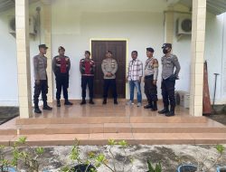 Sat Samapta Polres Sumbawa Barat Laksanakan Pengawasan Dan Pengendalian Terhadap Personil Pengamanan Ibadah