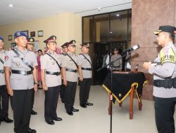 Kapolres Loteng Pimpin Sertijab PJU Dan Kapolsek Dirangkaikan Buka Bersama Dengan Awak Media.