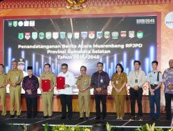 Bersama Wujudkan Sumsel Mapan 2045, Pj. Bupati Ikuti Musrenbang RPJPD Provinsi 2025-2045