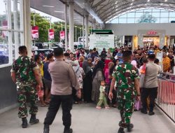 Polres Loteng Tingkatkan Patroli Di Area Bizam Antisipasi Calo Dan Copet Jelang Libur Lebaran.