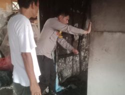 Polsek Ciomas Cek Lokasi Rumah Yang Mengalami Musibah Kebakaran