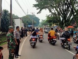 Atur Lalin Arus Balik Serka, Cucun Juarna Turut Mengatur Dijalan Provinsi Tanjungsari arah Jabodetabek