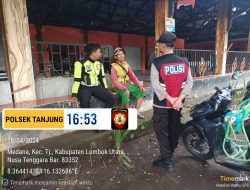 Wujudkan Harkamtibmas Yang Betul – Betul Terjaga dan Aman Anggota Polsek Tanjung Sigap Gelar Patroli