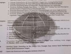 Luar biasa ,Dugaan pungli Dishub kota Palangkaraya di duga saling menutupi.