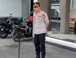 Kapolsek Cariu Pimpin Apel Kesiapan Pengawalan Pengukuran Lahan Untuk Bendungan Cibeet