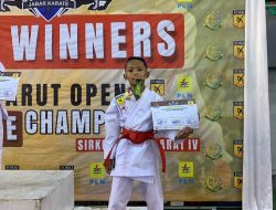 Bocil Pradipta Al-Fatir Budiman Atlit Karateka Asal Desa Ngamplangsari dengan Segudang Prestasi