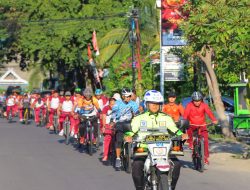 Jaga Kebugaran Tubuh, Kapolres Sumbawa Bersama Anggota Gowes Bareng