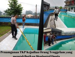 Polsek Cisarua Tindak Lanjutti investigasi Laporan Dimana Dua Pelajar Meninggal Dunia Akibat Tenggelam di Kolam Renang