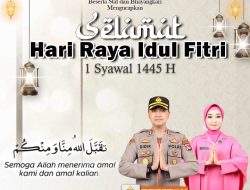 Kapolres Lombok Utara Ucapkan Selamat Idul Fitri 1445 H-2024.