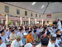Begitu Meriah Momen Keluarga Besar Lapas Selong Tunaikan Sholat Idul Fitri 1445 H