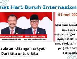 Bakal Calon Bupati Dairi 2024-2029 St.Dr.(Can)RM Sinaga SH.MH Sampaikan Ucapan Selamat Hari Buruh Nasional