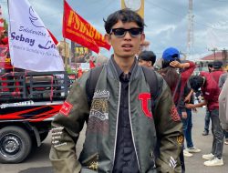 Bersama Para Buruh, Putra Ketum PWDPI Ikut Unjuk Rasa Tuntut Cabut UU Cipta Kerja.