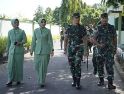 Pangdam IX/Udayana Beserta Istri Gelar Kunjungan Perdana ke Korem 162/WB