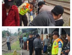 Polsek Sukaraja Evakuasi Kecelakaan Terkait Seorang Pria Tewas Terserempet Kereta Api di Cilebut