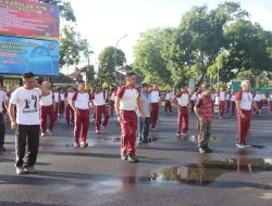 Polres Loteng Gelar Olahraga Bersama Dan Coffe Morning Bersama Awak Media.