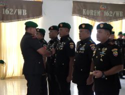 Pimpin Sertijab, Danrem 162/WB Ingatkan Jabatan Adalah Amanah