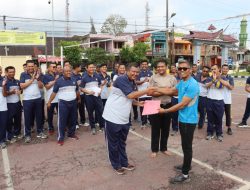 Meningkatkan Imun Tubuh Dalam Pelaksanaan Tugas, Polres Dairi Gelar Olahraga Bersama 