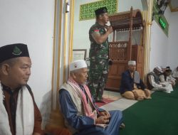 Pererat Silaturahmi, Pj Danramil 03/Tebas Hadiri Sajadah Fajar 1445 Hijriyah Desa Batu Mak Jage