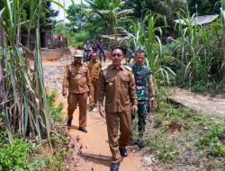 Bupati Labusel Dan Dandim 0209/LB Tinjau Lokasi TMMD Di Dusun Sapilpil Desa Parimburan Sungai Kanan