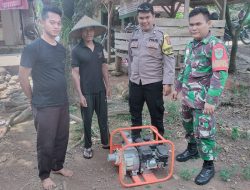 Dukung Program Ketahanan Pangan Babinsa Desa Sirnasari Langsung Kawal Distribusi Mesin Pompa Air