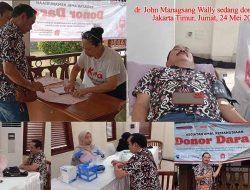 *Cabup Jayapura, dr. Yohannis Manangsang, M.Kes, Ikuti Kegiatan Donor Darah bersama Yayasan 98 Peduli*