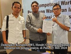 *Ketua Umum PWI Hendry Ch Bangun Tidak Introspeksi Diri, Panik Dikatakan Koruptor*