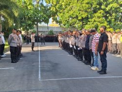 Peringati Hardiknas, 419 Personel Polresta Mataram Siaga Amankan  Tujuh Lokasi