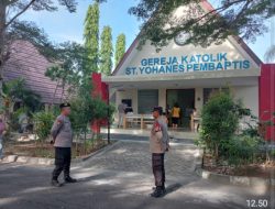 Polres Loteng Amankan Perayaan Hari Kenaikan Yesus Kristus Di Praya.