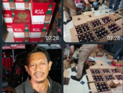Sat Reskrim Polresta Mataram Amankan Ratusan Botol Minol Saat Razia Cafe