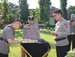 Serah Terima Jabatan di Lingkungan Polres Lombok Barat, Sejumlah Pejabat Utama Mengalami Pergeseran*